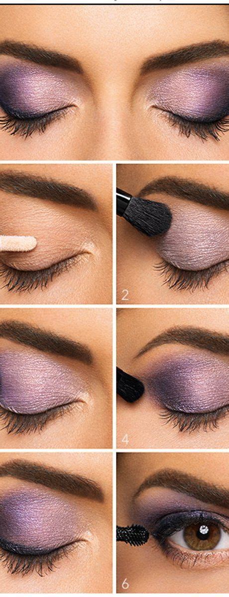 Easy Step By Step Eyeshadow Tutorials For Beginners Purple Smokey Eye