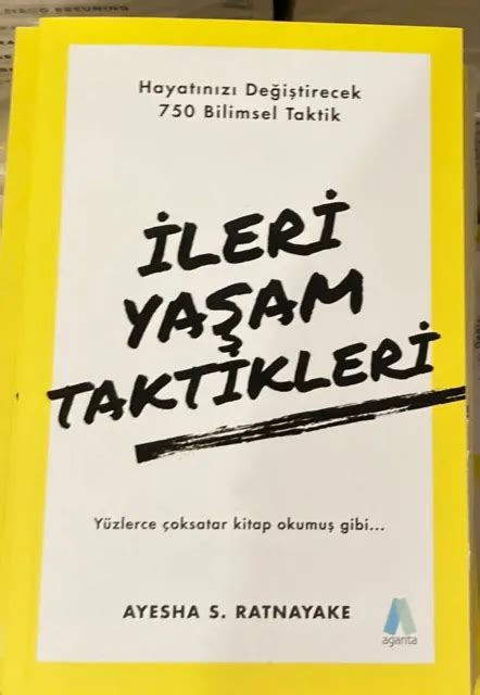 ILERI YASAM TAKTIKLERI Ayesha S Ratnayake TURKISH BOOK Turkce Kitap