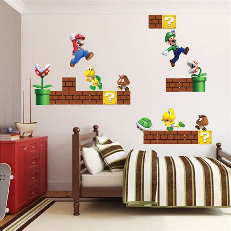 Super Mario Bros Wall Decal Video Game Wall Decal Murals Primedecals