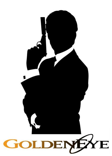 James Bond Silhouettes Goldeneye Displate Artwork By Artist