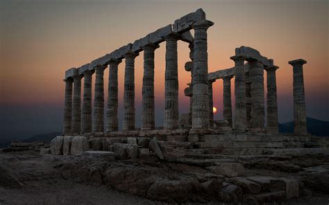 Greek Temple Wallpaper