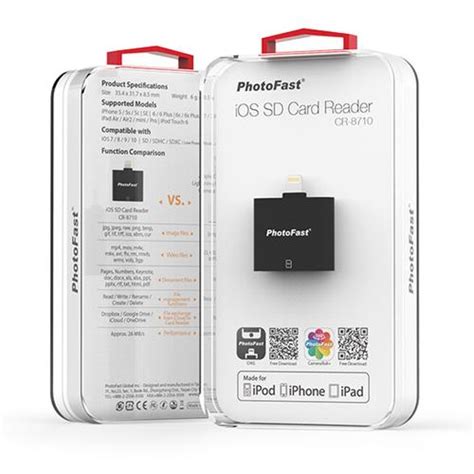 Save apple sd card reader to get email alerts and updates on your ebay feed.+ Photofast Apple Lightning to SD Card Reader - Black £17.99 - Free Delivery | MyMemory