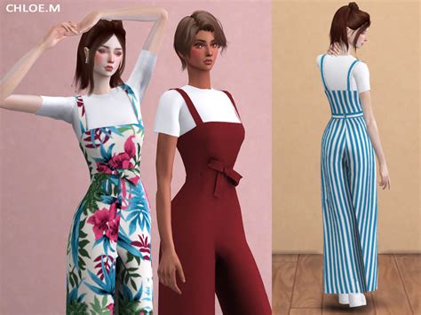 Chloem — Jumpsuit 02 Created For The Sims 4 14 Colors