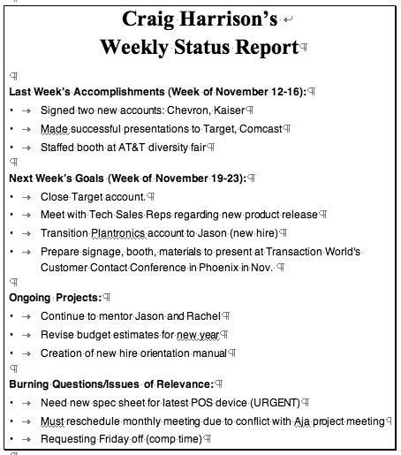 5+ free sample weekly report template to management. Catapult Status Through Status Reports: Boost productivity through weekly reports | Project ...
