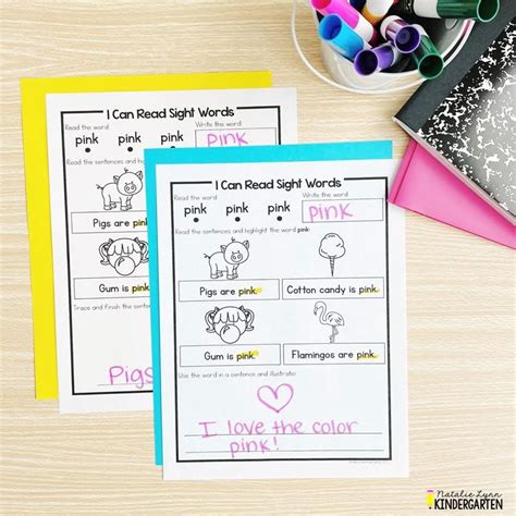 Free Sight Word Fluency Practice Your Kindergarten Students Will Love