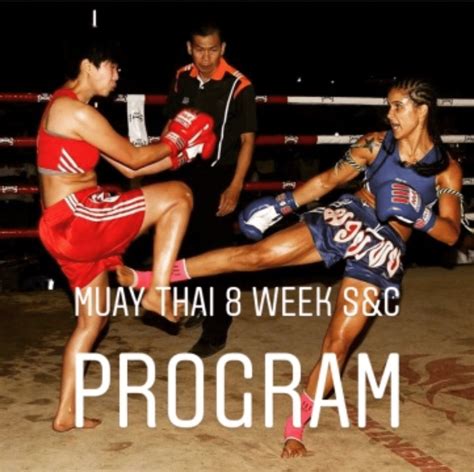 muay thai 8 week strength and conditioning training template phil daru