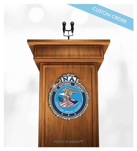Custom Podium And Lectern Plaques For Government Agencies Patch Plaques