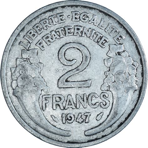 Coin France 2 Francs 1947 European Coins