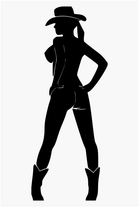 Sexy Cowgirl2 File Size Sexy Cowgirl Clipart Black Hd Png Download Kindpng