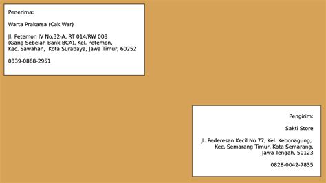 Cara Tulis Alamat Di Sampul Surat