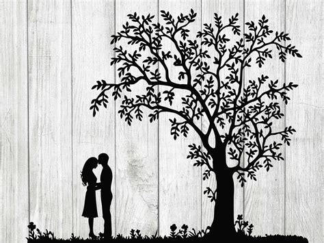 Couple Svg Couple Under Tree Svg Tree Svg Tree Svg Bundle Etsy