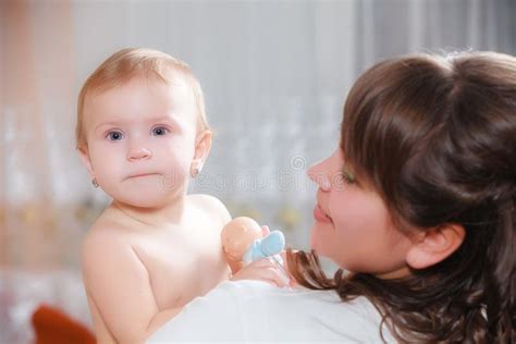 Happy Mother With Baby Stock Image Image Of Mother Little 37492815