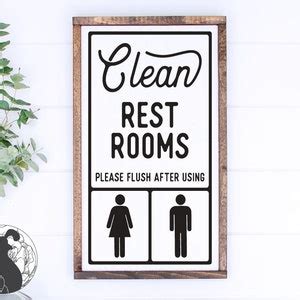Clean Restrooms Svg Restroom Symbol Svg Bathroom Sign Svg Etsy