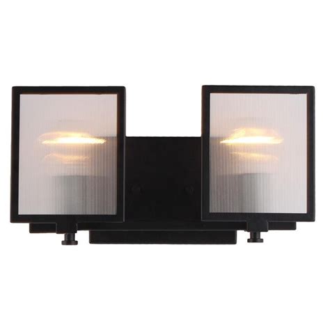 Eglo Henessy 145 In 2 Light Black Transitional Vanity Light In The Vanity Lights Department At