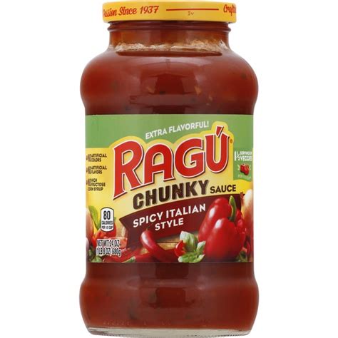Ragu Chunky Sauce Spicy Italian Style 24 Oz From Safeway Instacart