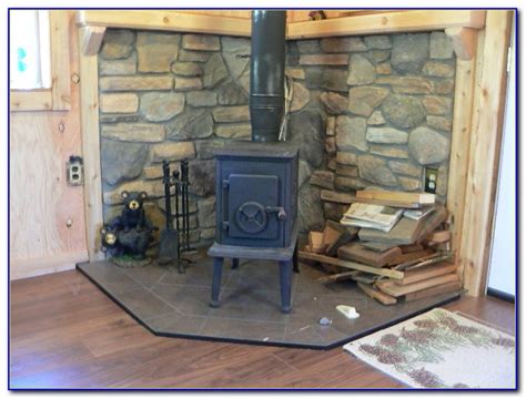Wall protection products are designed to protect interior building surfaces from damage caused by the general flow of wheeled and pedestrian traffic. Wood Stove Floor Protection Ideas - Flooring : Home Design ...