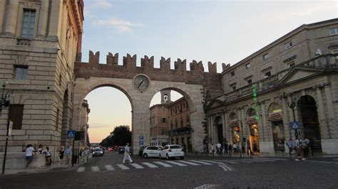 The Porta Nuova On The Piazza Bra In Verona Italy Cc Content