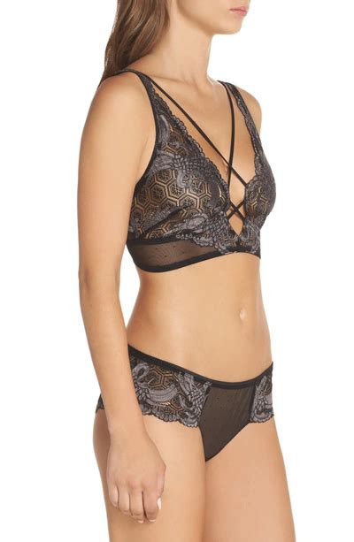 Honeydew Intimates Lace And Mesh Hipster Briefs In Black Modesens
