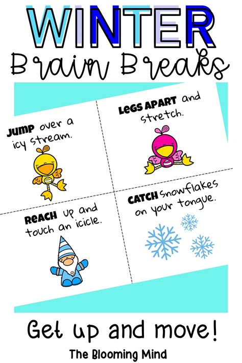 Winter Movement Brain Break Cards Free Activities For Kids Winter