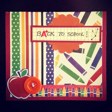 The Craft Caboodle Back To School Card Card Making Inspiration Fall