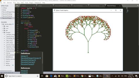 Python Turtle Graphics Recursive Binary Tree Youtube