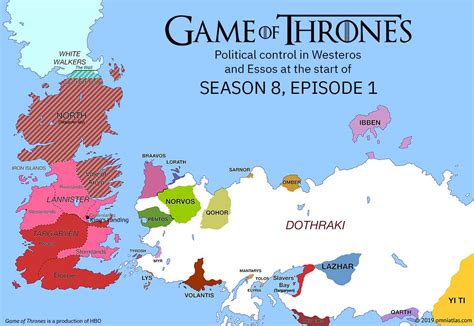 Map Of Westeros After Season 8 Maps Of The World