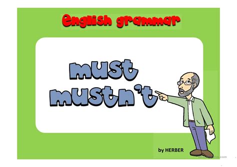 MUST / MUSTN'T PPT - English ESL Powerpoints for distance learning and ...