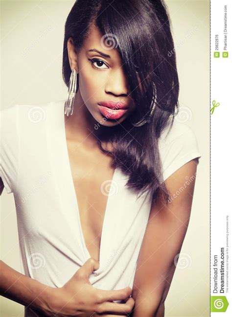Beautiful African American Fashion Model Royalty Free Stock Image