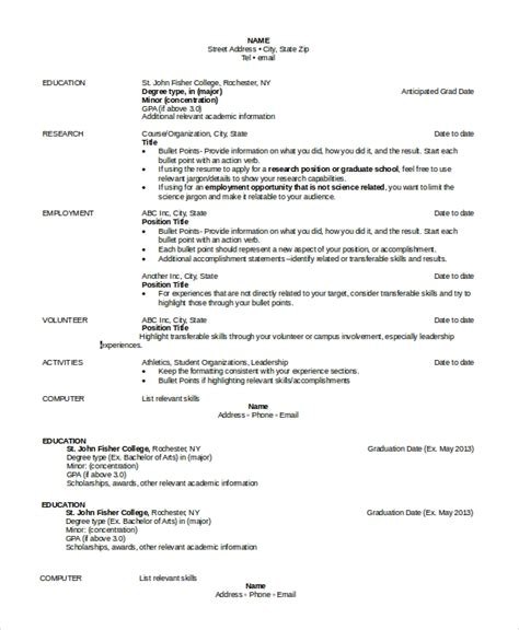 Free 9 Sample Ms Word Resume Templates In Ms Word