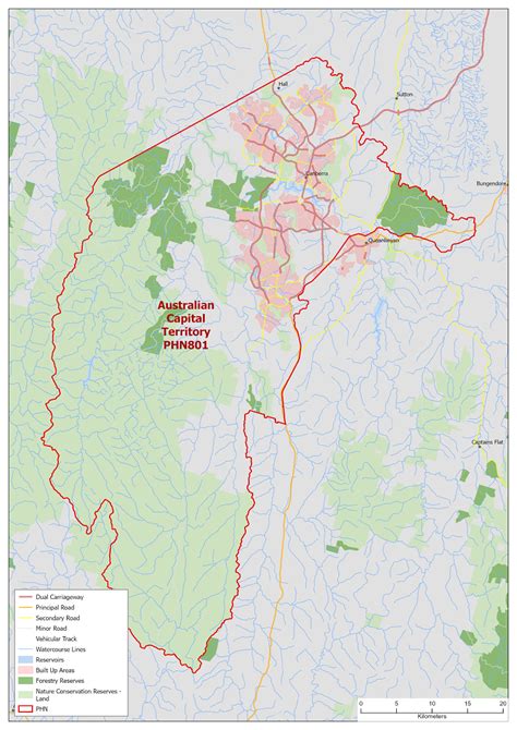 Australian Capital Territory Act Primary Health Network Phn Map