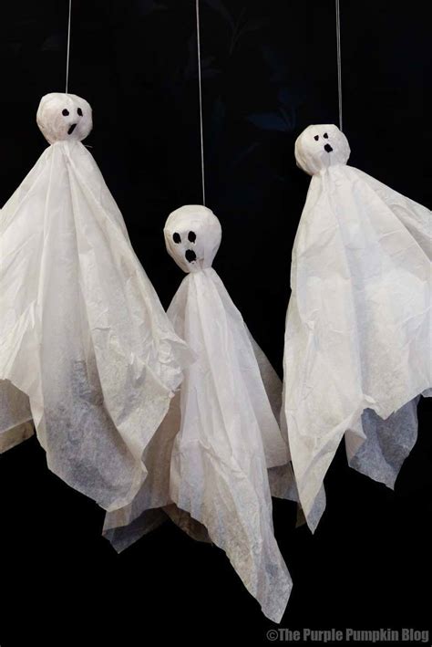 Tissue Paper Ghosts Crafty October Day 5