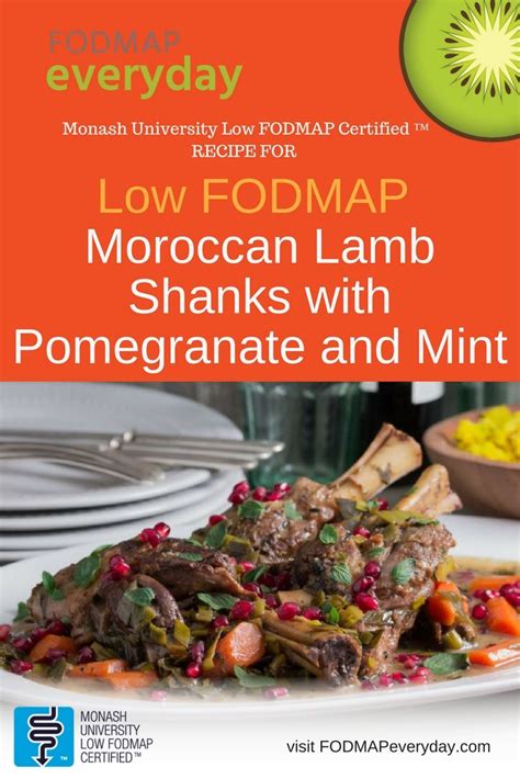 Fodmap It™ Moroccan Lamb Shanks With Pomegranate And Mint Recipe Low