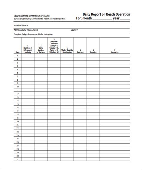 Daily Report 7 Free Pdf Doc Download