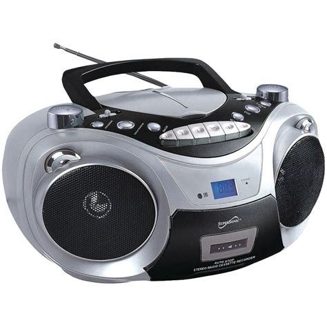 Supersonic Sc 709 Silver Portable Mp3 And Cd Player With Cassette