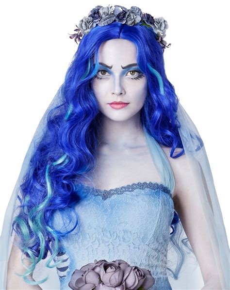 The Best Choice To Stay At Home Spirit Halloween Blue Emily Wig
