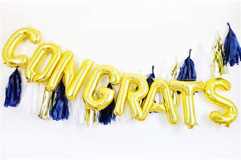 Congrats Letter Balloon Kit Oh Shiny Paper Co