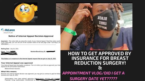 How To Get Approved By Insurance For Breast Reduction Surgerydo I Finally Have A Surgery Date