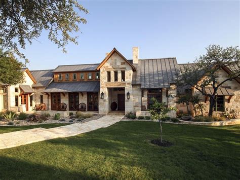 Texas Limestone And Cedar Exterior Ranch House Floor Plans Ranch
