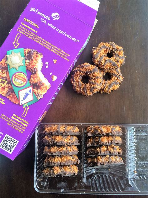 Girl Scout Cookie Samoa Coconut Salted Caramel Chocolate Bark Once In