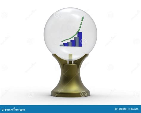 Business Forecast With Crystal Ball Stock Illustration - Image: 13128461