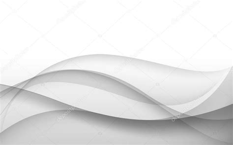 Abstract Gray Background With Wave Vector Illustration Stock Vector