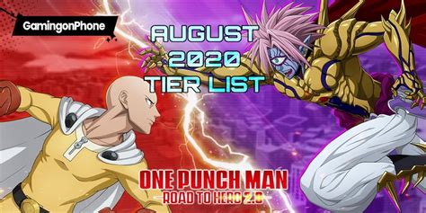 One Punch Man Road To Hero Tier List All Characters Ranked Mobile Legends