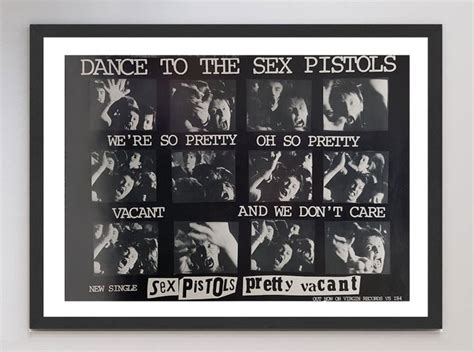 sex pistols pretty vacant original vintage poster for sale at 1stdibs