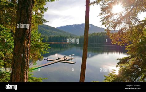 Lost Lake Near Whistler British Columbia Canada Stock Photo Alamy