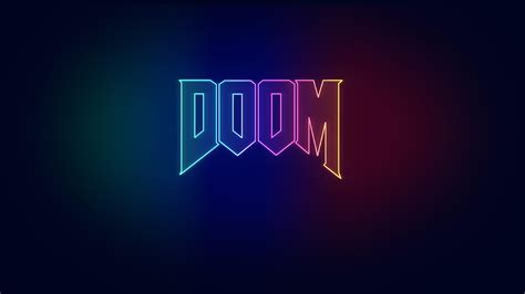 Neon Doom Wallpaper I Made 3240 X 2160 Rdoom