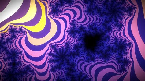 Purple Blue Fractal Abstraction Optical Illusion K Hd Trippy Wallpapers Hd Wallpapers Id