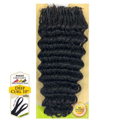 Shake N Go Naked Pre Loop Type Human Hair Crochet Braids Deep Curl