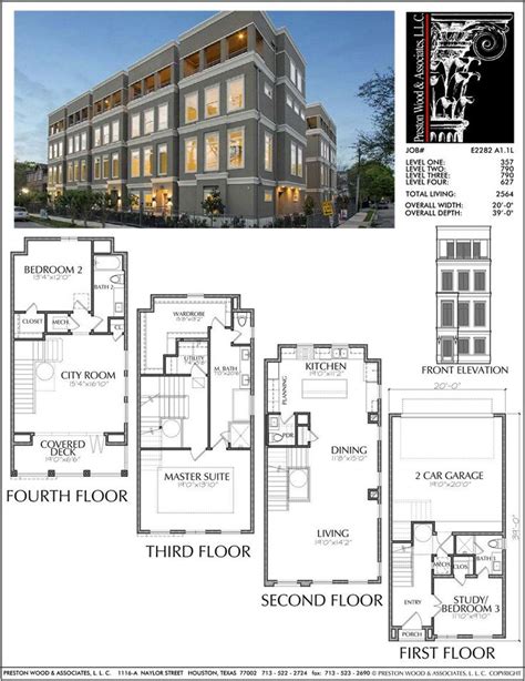 Townhouse Floor Plans Scandinavian House Design