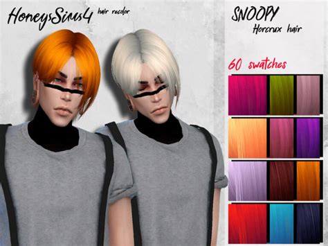 The Sims Resource Male Hair Retextured By Honeyssims4 Sims 4 Hairs C25