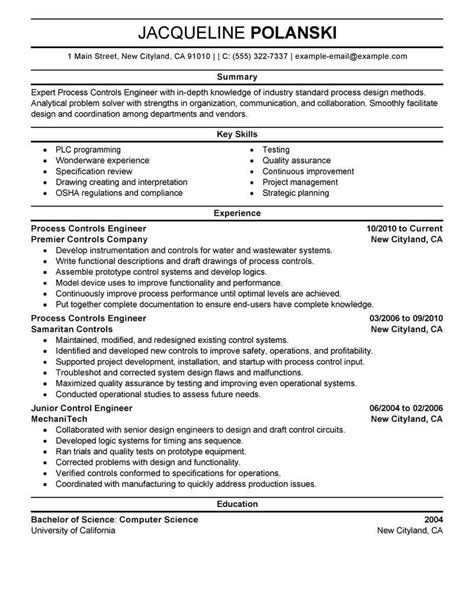 Worked as a research assistant on team led by dr. Best Process Controls Engineer Resume Example From ...